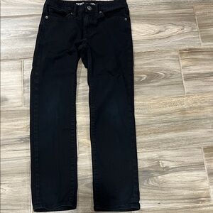 Old Navy Boys Black Straight Leg Jeans
